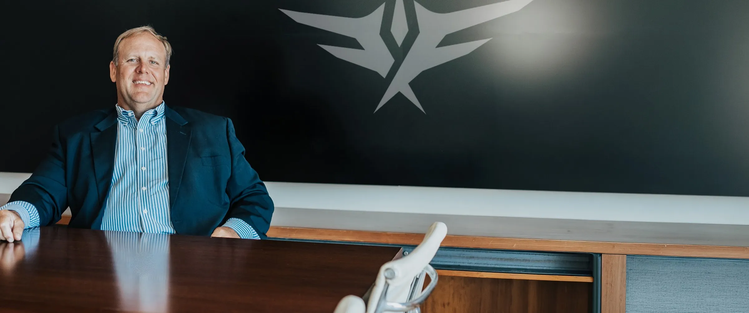 Wade Borth at the Factum Financial office